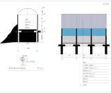 山西晋中某厂家储煤棚安装拱形屋面设计图