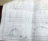 江西南昌某厂家安装21米双层拱形屋顶施工图