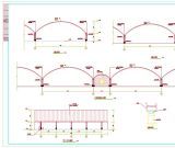 湖南郴州机场安装拱形屋顶施工图